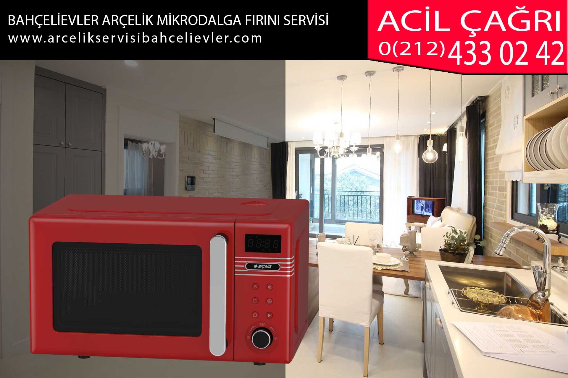 bahçelievler arçelik mikrodalga fırını servisi